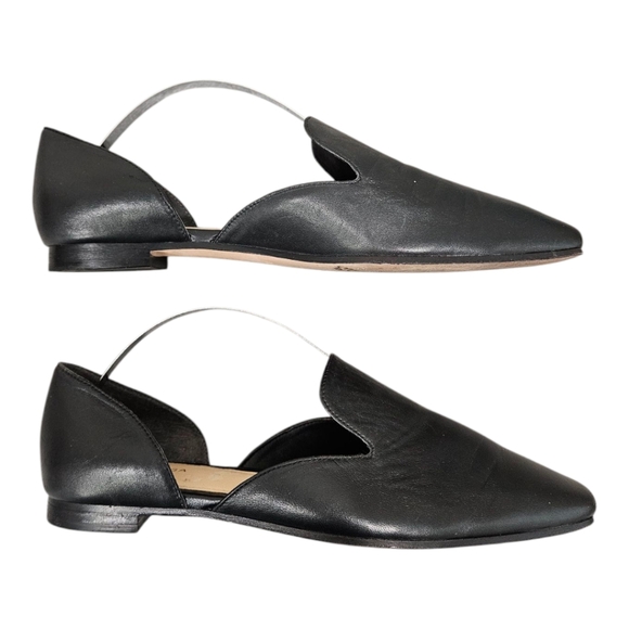 Via Spiga Leather Loafer Slip On Flat Black Size 7 Casual Office - Picture 9 of 11